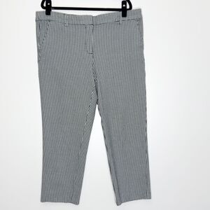 Ann Taylor LOFT 2022 Riviera Slim Crop Pants Gingham Plaid Women's Size 14